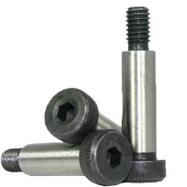 3/8"-5/16-18 x 1/2" Socket Shoulder Screws, Black Oxide Finish, Coarse, Alloy Steel (5 Pack)