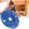 Wood Carving Disc, Steel 6-Teeth Power Wood Carving Disc Tool