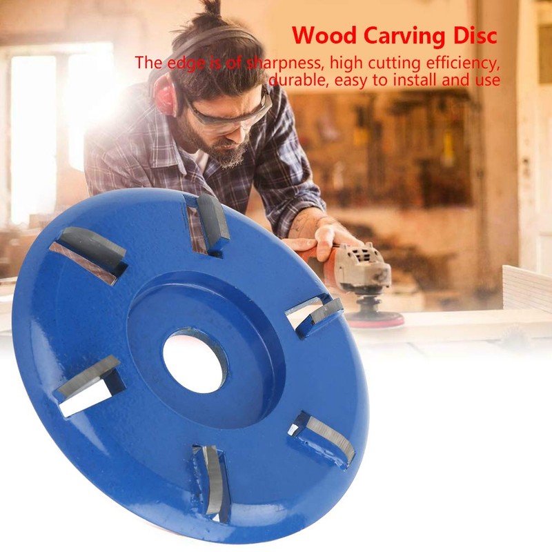 Wood Carving Disc, Steel 6-Teeth Power Wood Carving Disc Tool