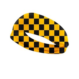 Checkered Plaid Turban Headband Buffalo Plaid Check Hairband Checkerboard Headwear BW43 (B2)