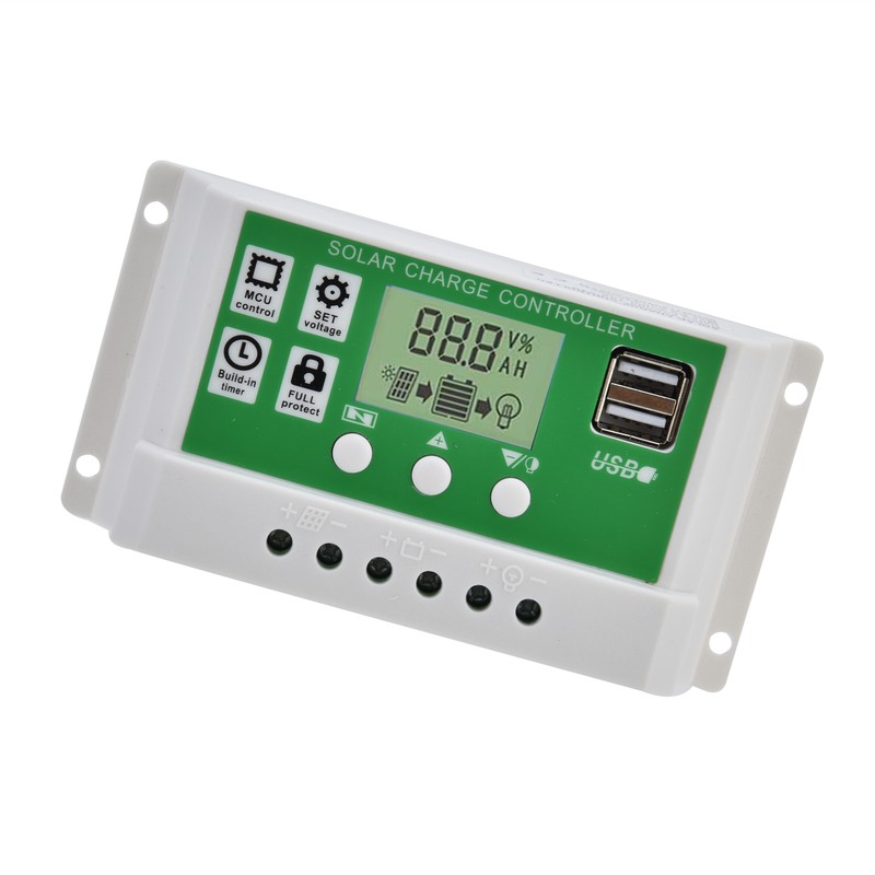 Smart Charge Controller Dual USB Solar Charging Panel PWM Control