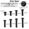 Pstyle. PST-172 Hexagonal Hole Button Bolts, M4, 304 Stainless Steel,