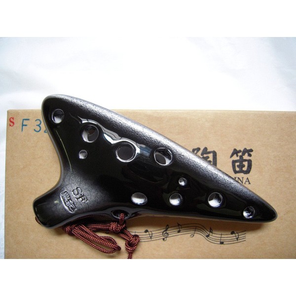 Melodious Soprano F 12 Holes Ceramic Ocarina - Easy to