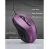 TECKNET Wired Mouse, Mice Wired Optical USB Computer Mouse With