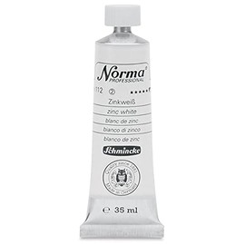 Schmincke Norma Professional Oil Paint - Titanium White, 35 ml, Tube