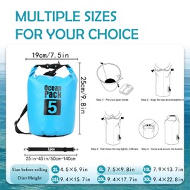POPOYU Dry Bag, sky blue, WaterproofBag