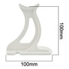 Hot Flow Single Traffic White Column Radiator Foot - 100mm
