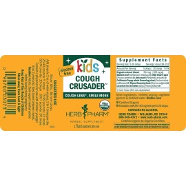 Herbal Supplement for Kids Cough Crusader Alcohol Free Wild Cherry 1 Oz