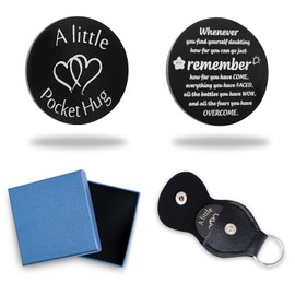 Yiflin Unique Gifts for Women,Men,Friend,Family - Birthday, Christmas, Valentine's Day Gifts - Pocket Hug Token with Keychain