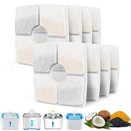 8-Pack Cat Water Fountain Filter Replacement Filters for Veken 84oz/2.5L Pet Fountain Cat Water Fountain Dog Water Dispenser