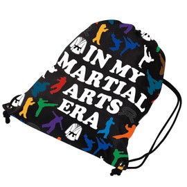 JYTAPP Martial Arts Gifts Drawstring Bag In My Martial Arts Era Karate Taekwondo Gym Drawstring Bags Martial Arts Lover Gift
