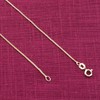 trendor Fine Curb Chain 925 Silver Gold-Plated Chain 1.1 mm