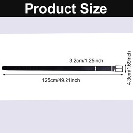 Zuimei Mens Reversible Leather Belt, Men's Belt with Rotated Buckle, Adjustable Trim to Fit, Great for Suits, Jeans, Casual & Business Work, Black & Coffee