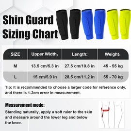 Ledeak Football Shin Pads, 1 Pair Lightweight Shin Pads, Football, Honeycomb Pads, Shin Guard with Non-Slip Sleeves, Elastic Shockproof Shin Pads for Men, Women (Black, M)