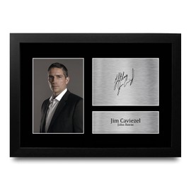 HWC Trading FR A4 Jim Caviezel Person of Interest Gifts Printed Signed Autograph Picture for TV Show Fans - A4 Framed