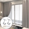 Nramwell 2Pcs Adjustable Curtain Rod Brackets, ø20-28mm Drapery Hooks Heavy