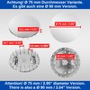 Shower Drain Lid Set with Hair Catcher, Diameter 75 mm,