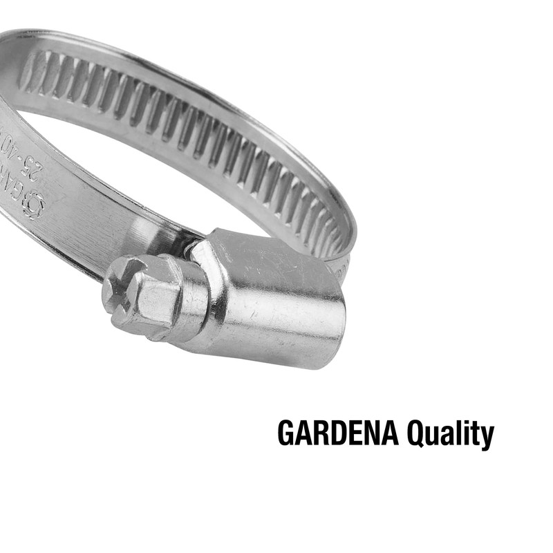 Gardena Hose Clamp: Steel Hose Clamp for Hose Attachment, Clamping