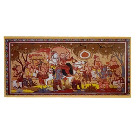 Purpledip Paper Envelopes Shiva Parvati: Pack of 5 For Letters Notes Wishes Cards (12439B)