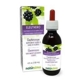 Naturalma Naturalma Eleuthero or Siberian Ginseng (Eleutherococcus senticosus) Root Alcohol-Free Tincture - 4 fl oz Liquid Extract in Drops - Herbal Supplement - Vegan