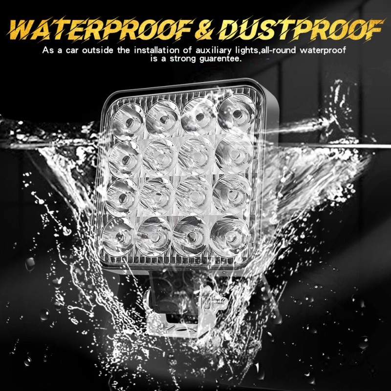 Colight 4Pcs 48W LED Work Light Truck OffRoad Tractor Flood