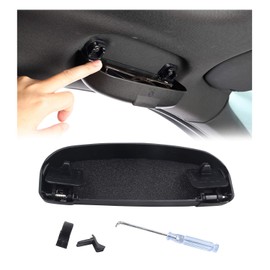 YEE PIN Glasses Case for Benz GLA X156 / W205 / GLC X253 / B-Class W246 / A-Class W176 Car Sun Visor Organiser Sunglasses Holder Car Glasses Holder Storage Box Organiser