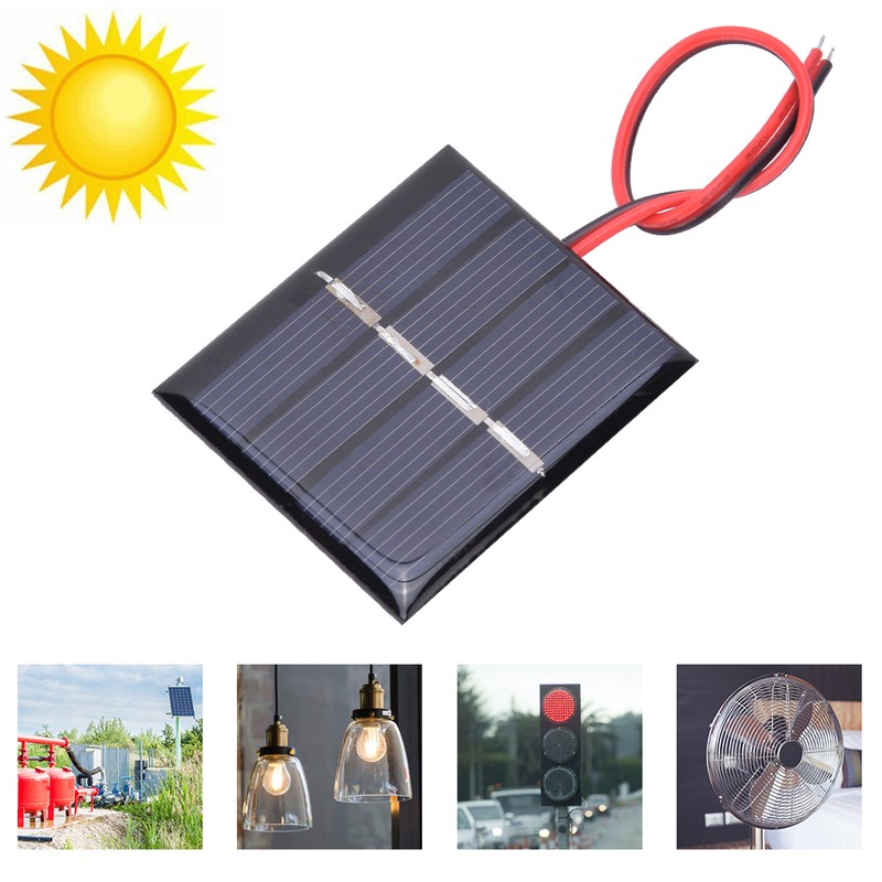 4Pcs 0.36W 2V Solar Panel Charging Power Board and Electronic