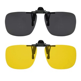 anteojos de sol de éxito con clip para anteojos de sol polarizadas con clip en las anteojos sobre anteojos de prescripción incluida