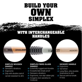 Halder USA - Simplex Mallet with Red Acetate Plastic Inserts (3006.05), 50mm