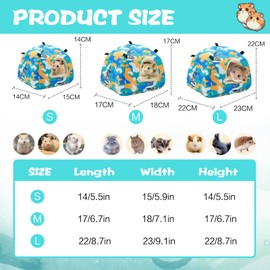 SUSOO Plush Warm Hamster Hideout for Small Animal Bedding Cage Accessories,Breathable Guinea Pig Bed House Hideout for Dwarf Rabbits,Chinchillas,Hamsters,Hedgehogs,Squirrel and Rats（Astronaut/L/Size