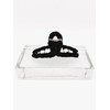 Satin Hair Claw Clamp 12.5cm Extra Strong Hold in Black,