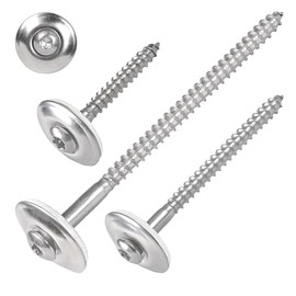 SCREW REBEL TX20 Spengler Screws 4.5 x 45 mm A2 Stainless Steel with EPDM Sealing Washer Diameter 20 mm Pack of 100