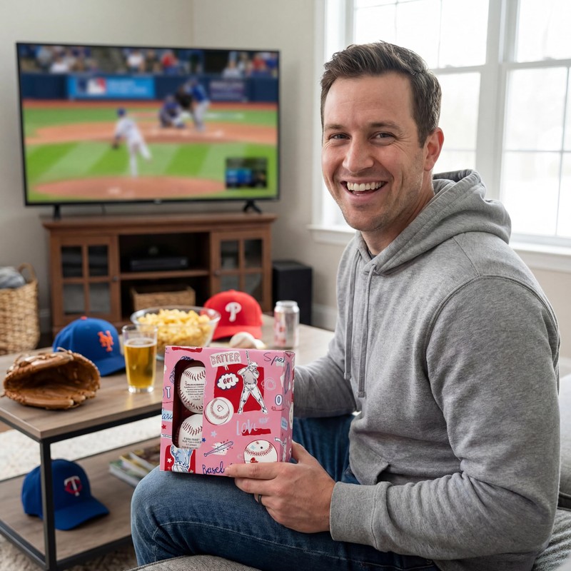 Jenaai 4 Pcs Baseball Season Gift for Him Senior Night