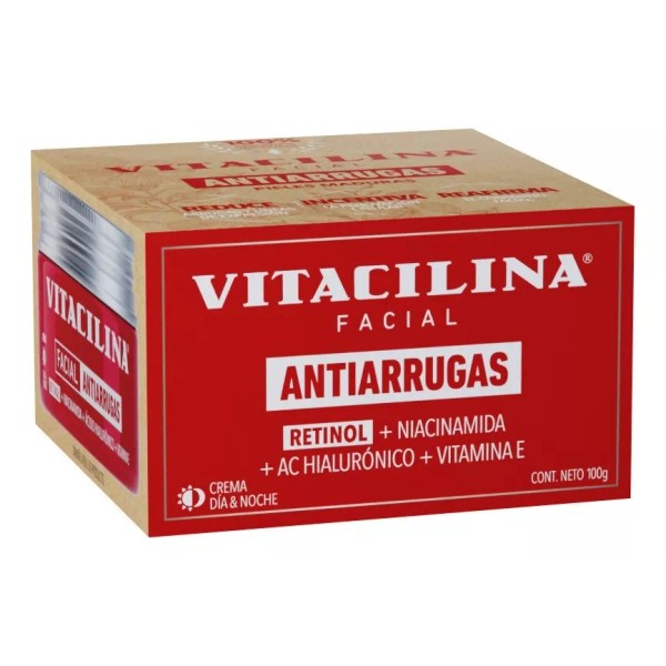 Vitacilina Facial Antiarrugas Retinol Ácido Hialurónico 100g