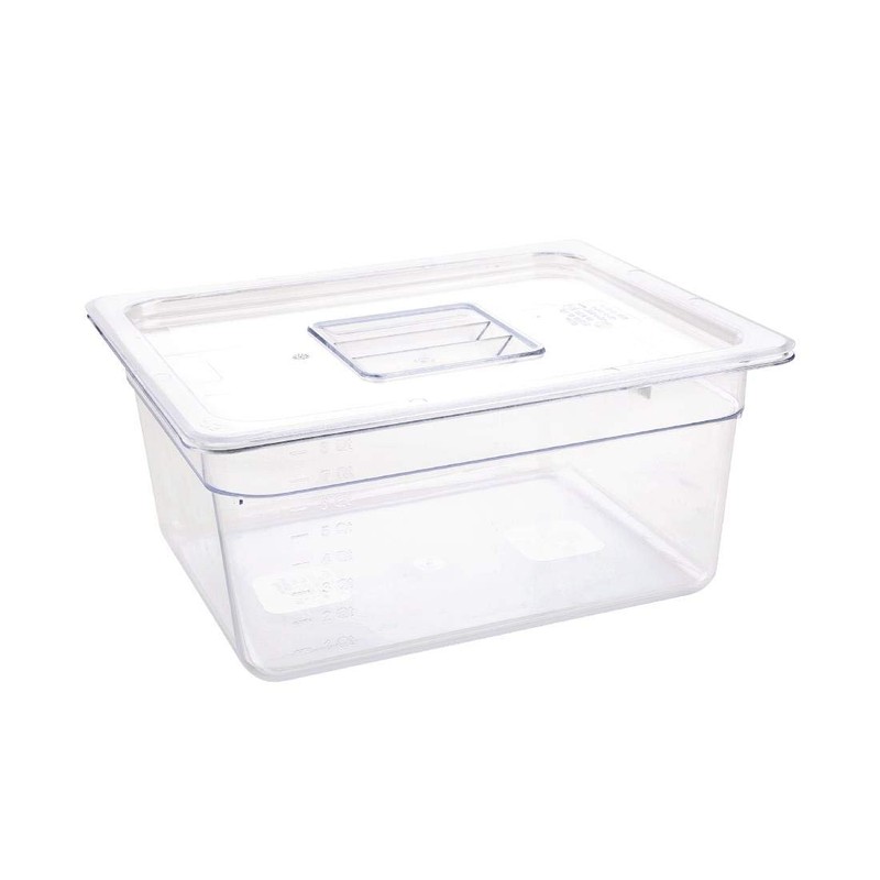 Vogue U230 Polycarbonate 1/2 Gastronorm Container, 8.8 L Capacity, 325