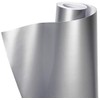 VViViD+ Premium Satin Semi-Gloss White Aluminum Adhesive Vinyl Wrap Roll (1.5ft x 5ft)