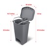 Glad Trash Can | Plastic Kitchen Waste Bin with Odor