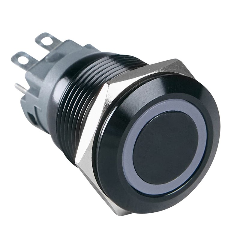 ChromaTek Full-Color RGB (WS2812) 19mm Latching Push Button Switch, Arduino,