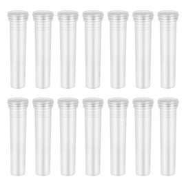 Artibetter Clear Floral Tube Flower Water Tube Clear Tube Test Tube Vase Flower Container Plastic Tube Small Bottle Flower Craft Supply 50pcs for Florist