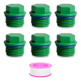 Tapón De Tubo Ppr Con Rosca Macho Hexagonal Exterior De 3/4