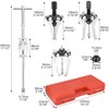 QWORK 3 Jaw Gear Bearing Slide Hammer Puller Set -