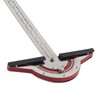 Edge Rule Protractor Aluminum Alloy T Square Woodworkers Edge Ruler