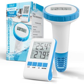 Wireless Pool Thermometer: Digital Pond and Pool Thermometer with LCD Radio Receiver, IPX8 (Wireless Water Thermometer, Pond Thermometer, Underwater)