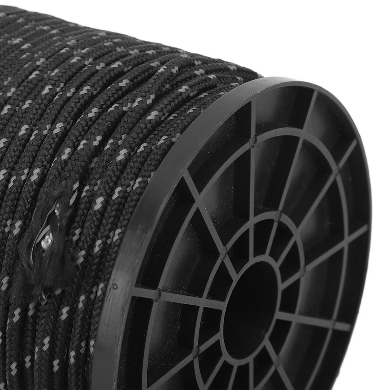 Reflective Camping Rope Texture Weaving 164ft 4mm Polyester Parachute Cord