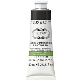 Lefranc Bourgeois Charbonnel Professional Printing Waterwashable Ink, 60ml (2-oz) Black Luxe C