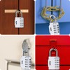 Diyife Padlock, Dial, Key, Combination Lock, 4 Digit Combination Lock,