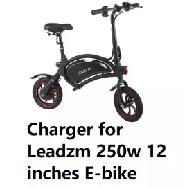 coming data power supply battery Charger for Leadzm 250w 12inches electric bike