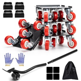 SUMIHUM Furniture Dolly, Furniture Movers, Furniture Lifter Tool Set with 5 360° Rotatable Universal Wheels, Carbon Steel Panel Heavy Duty Dolly, Max Load 3300LBS