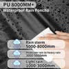 Andake Bicycle Poncho Waterproof Cycling Rain Poncho Lightweight Compact Reusable