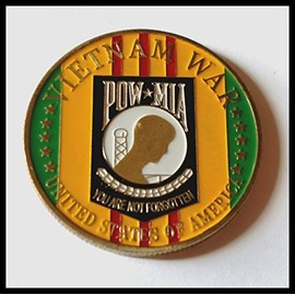 Vietnam Veteran POW MIA Honorable Military Challenge Coin Award